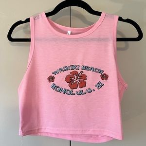 cutie cropped hawaii tank